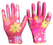 Ladies Design Flower Printed Garden Gloves