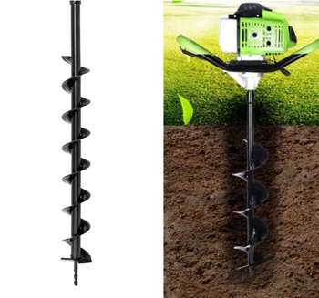 use the earth auger to dig