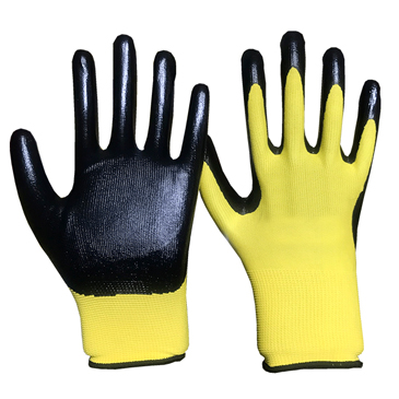 13G Polyester Yarn Nitrile Coated Glove