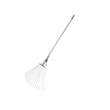 15 Teeth Adjustable Garden Leaf Rake - Steel tube