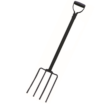 D Shape Digging Fork With Steel Handle