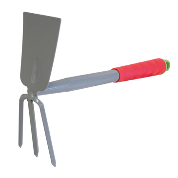 Small garden tools Double use rake and hoe head with pp handle 320mm