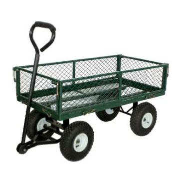Green Garden Tool Cart