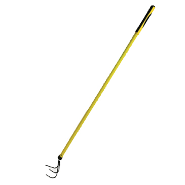 3 Tin Cultivator Garden Fork with long handle