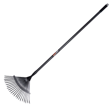 22 Teeth leaf rake with all metal long handle