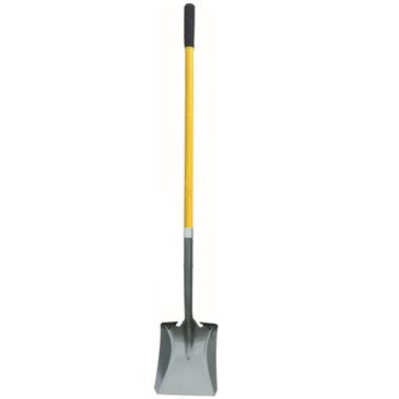Durable and high-quality steel shovel with a long fiberglass handle, perfect for heavy-duty digging and gardening tasks. Available at wholesale prices for bulk buyers.