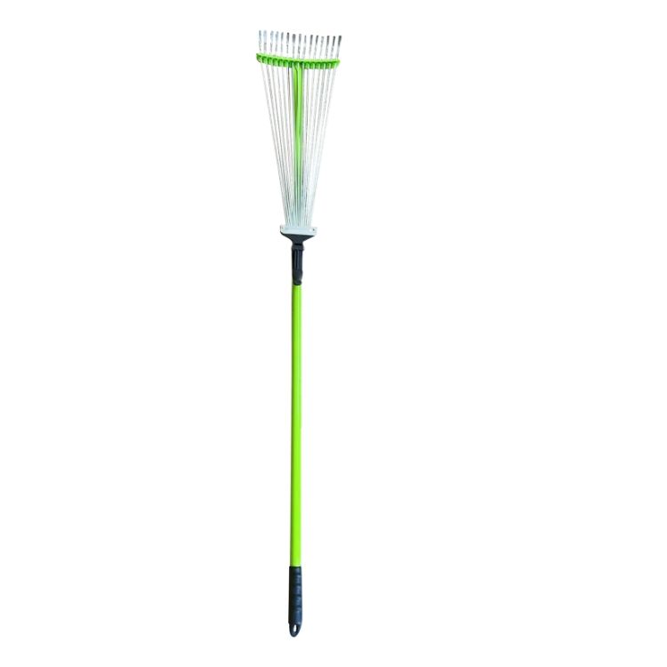 Extra-Long Telescopic Galvanized Leaf Rake