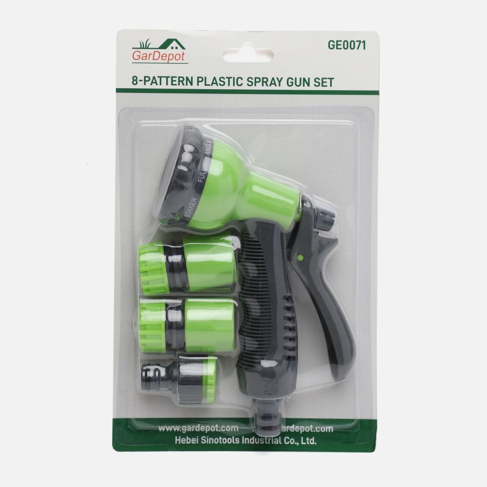 8-Pattern Plastic Spray Gun Set