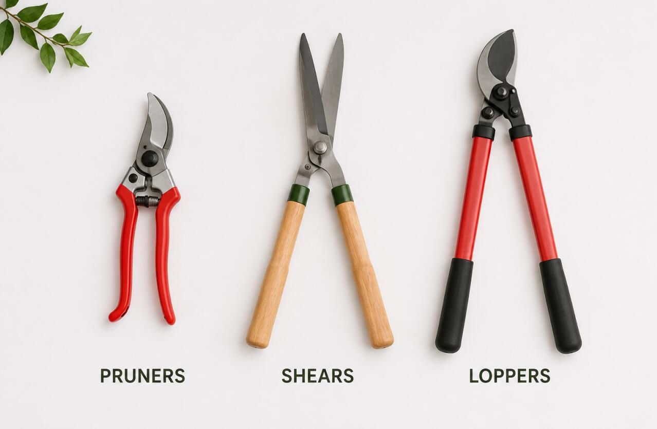 Garden Cutting Tools Guide: Pruners vs Loppers vs Shears